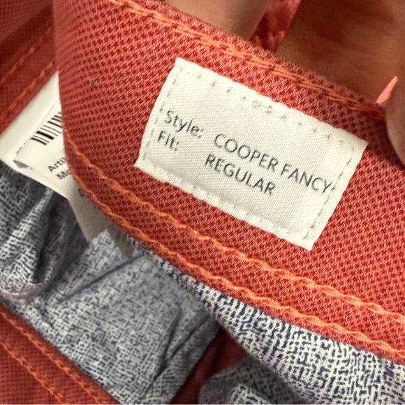 BRAX Cooper Red Straight Fancy Pants